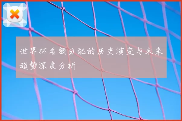 世界杯名额分配的历史演变与未来趋势深度分析