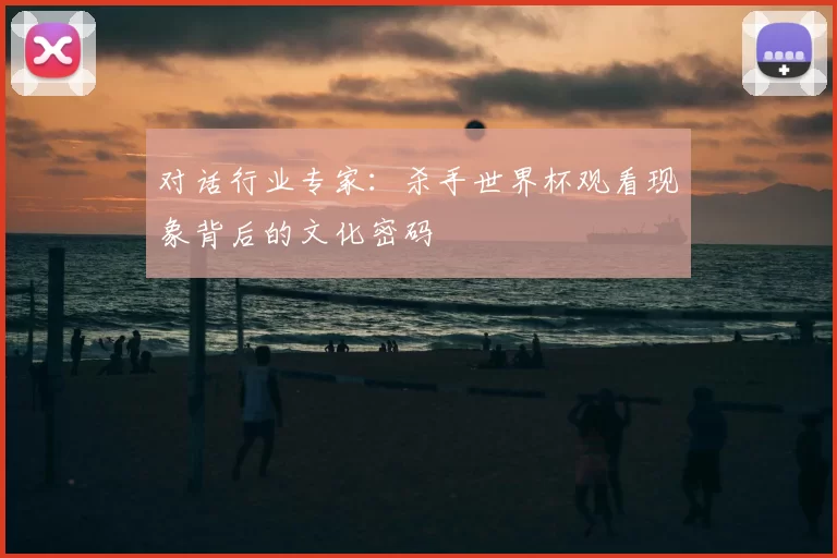 对话行业专家：杀手世界杯观看现象背后的文化密码
