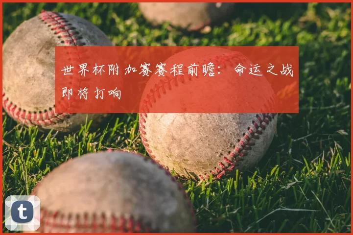 世界杯附加赛赛程前瞻：命运之战即将打响